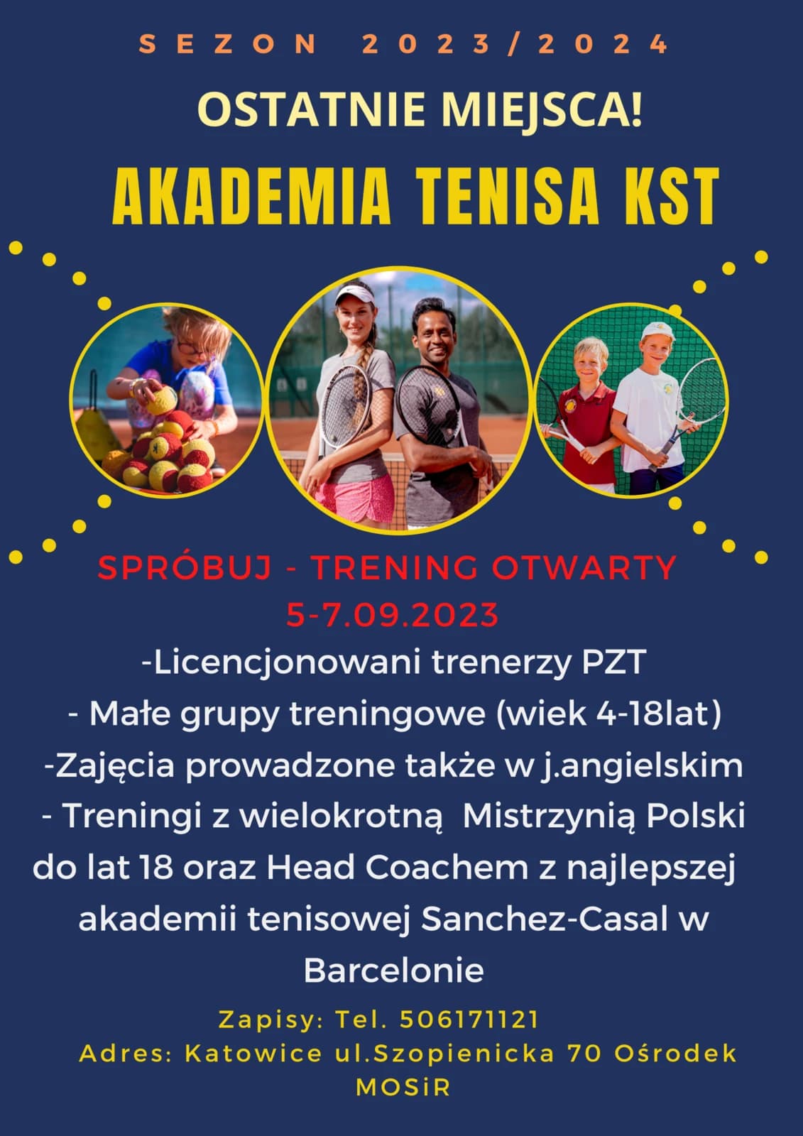 Ostatnie miejsca na sezon 2023/2024